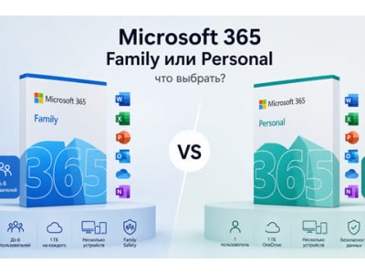 Microsoft 365 Family или Personal — что выбрать в 2026 году?