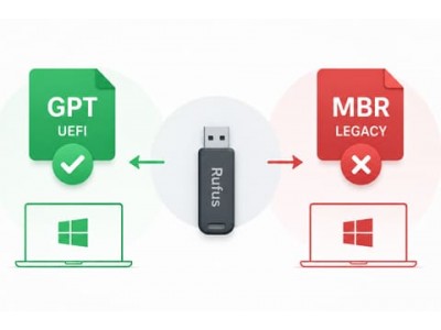 MBR или GPT в Rufus: какую схему разделов выбрать?
