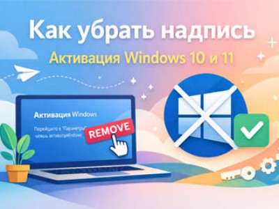 Как убрать надпись «Активация Windows» в Windows 10 и 11
