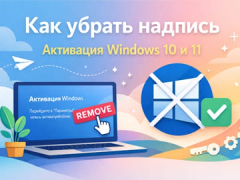 Как убрать надпись «Активация Windows» в Windows 10 и 11