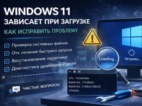 Windows 11 зависает при загрузке: полное руководство по исправлению